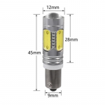 2tk LED-auto LED-tuled H21W BAY9S Tagurdustuled Rooli tagumised udutuled Rogue tuled Flat angle (180&deg;) 12V valge