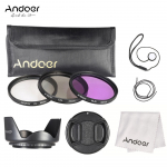 Andoer 52mm filtrikomplekt (UV+CPL+FLD) + nailonist kandekott + objektiivikork + objektiivi korgi hoidja + objektiivi kate + 52 mm