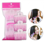 3tk Naiste t&uuml;drukute roosad juuste lokirullid lainerullid Self Grip salong PP plastist juuksuri lokirullid suur suurus small-2.5cm roosa