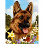 Uus 5D DIY Teemantmaaling Potitaimed Teemanttikandid Loomad Ristpistes T&auml;is&uuml;mmargune puur Kodukaunistus K&auml;sitsi kingitus Full Round 15x20CM