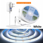 MALITAI 1-5M Paindlik LED-valgustiriba 12V COB LED-riba, soe, naturaalne valge autokapi jaoks. K&ouml;&ouml;k tuba EL-pistikuga 1M-EU Plug