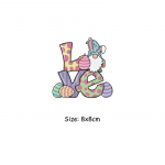 Triikimiskleebised lihav&otilde;ttemunade plaastrid Uus disain A-tasemel pestav soojus&uuml;lekandega T-s&auml;rk Teksad Kleebised Triikimisplaastrid 8x8cm