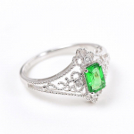 SACE GEMS Klassikaline vasesulamist tsirkoonist s&otilde;rmus Naiste ehted Pulmalubaduse peokingitus open