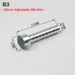 35mm 42mm 45mm 48mm 51mm 60mm mootorratta v&auml;ljalaske summuti katal&uuml;saator DB Killer summuti m&uuml;rasummuti Akrapovic jaoks SC jaoks