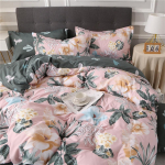 Voodipesukomplekt Plant Flower Butterfly tekikate Padjap&uuml;&uuml;r Kolmeosaline puuvillane &uuml;hekordne kaheinimesevoodi (queen-size) Teki/tekikott voodipesu komplekt EU-Single(2pcs)