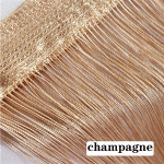 3x3m uus tutt h&otilde;bedase joonega stringkardin Valance Elutoa jagaja Pulmapidu DIY Kodukaunistus Mitmev&auml;rviline valikuline 100 by 200cm