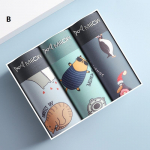 MiiOW 3tk Seksikad Meeste Aluspesu Bokserid L&uuml;hikesed p&uuml;ksid Loomade printimisega Bokserp&uuml;ksid Puuvillane Mees Bokser Pehmed Meeste Alusp&uuml;ksid Hingavad kohvrid L