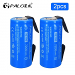 PALO 3,2 V 7200 mAh 32 700 LiFePO4 aku, 35 A pidev t&uuml;hjenemine, maksimaalselt 55 A suure v&otilde;imsusega aku isetegemise nikkellehed Flashligti jaoks sinine