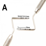 1 tk hambaravi periodontaalne sond koos skaalariga Dental Explorer Instrument Tool Dentist Endodontic Tool roostevabast terasest CPI sond 1 piece A-medium