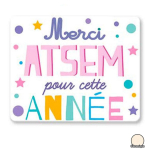 Les Tr&eacute;sors De Lily [R2536] &ndash; mitmev&auml;rviline keraamiline magnet  S&otilde;numid  (Ait&auml;h Atsem selle aasta eest) - 8x6 cm Heleroosa