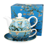 Les Tr&eacute;sors De Lily [R6668] &ndash; portselanist pasjanss  Vincent Van Gogh  (Mandlipuu &otilde;itseb) - k&otilde;rgus 13 cm sinine