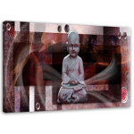 L&otilde;uenditr&uuml;kk Abstract Buddha Zen Spa 60x40 pruun