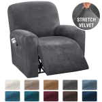 Stretch lamamistooli kate Pehme sametine Lazy Boy tugitoolikatted Elastsed libisemiskindlad k&otilde;ikeh&otilde;lmavad diivanikatted elutuppa 4 PCS