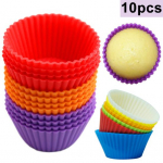 3/5/6/10/12 tk Pehme silikoonist &uuml;mmargune koogi muffin &scaron;okolaadi koogivooder k&uuml;psetustassi vorm 10pcs
