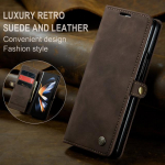 Anti-Shock nahast telefonikoti &uuml;mbris Samsung Galaxy Z Fold 4 Fold5 Fold4 Fold 5 5g Zfold5 Zfold4 kaardihoidja rahakoti kate for Samsung Z Fold 5 kohv