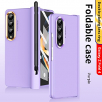 2 stiilis objektiivi ringikujuline &uuml;mbris Samsung Galaxy Z Fold 4 5g &uuml;mbris karastatud klaasist k&otilde;ikeh&otilde;lmav klapp&uuml;mbris Z Fold4 jaoks koos S pliiatsiga for Galaxy Z Fold 4 puhas