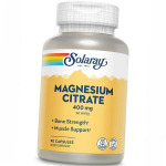 Magneesiumtsitraat, magneesiumtsitraat 400, Solaray 90 k&ouml;&ouml;giviljakapslit (36411017) 90vcaps