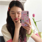 Ins Korea armas multikas k&uuml;lmik Cindy k&auml;ev&otilde;ru roosa telefoni &uuml;mbris iPhone 13 12 11 Pro Xs Max X Xr p&otilde;rutuskindel pehme tagakaas For iPhone 13ProMax