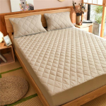 Veekindel voodikate Tepitud reljeefne madratsikaitse Veekindel paigaldatud lina lestavastane madratsipadja voodikate (Pole padjap&uuml;&uuml;ri) 90x200cm Only a Sheet