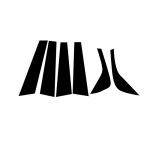 6 tk auto samba postid Land Rover Discovery Sport L550 2015 2016-2019 l&auml;ikiva musta ukse akna trimmi katte kleebiste stiil