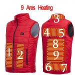 Meeste USB soojendusega vest 17 ala elektrilise soojendusega vest jope Meeste talve soe vest vest varrukateta puhvis meeste vesti jope XXXL