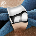 925 Sterling Silver Man Thumb Board Ring Ehted 7#