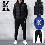 Meeste vabaaja komplektid, vest + kapuutsid + p&uuml;ksid, 3-osaline spordidress, meeste spordir&otilde;ivaste komplekt XL