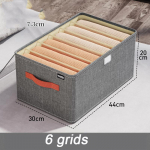 7/6/9 V&otilde;red Kapp Korraldaja R&otilde;ivad Teksad P&uuml;ksid S&auml;rgid Hoiukast Kokkupandav tolmukindel kaanega Kokkupandav hoiukarp(1 PC) 6 grids hall