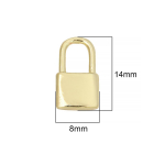 Vasest v&otilde;tmelukk tsirkoonist armsad amuletid ripatsid kaelakee k&otilde;rvar&otilde;nga k&auml;ev&otilde;ru valmistamiseks 8x14mm kuld