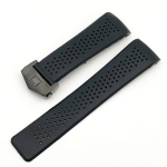 22 mm 24 mm must ventileeritav kellarihm TAG CARRERA silikoonkummist veekindla kellarihma k&auml;ev&otilde;ru rihma jaoks 24mm gray