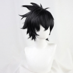 Anime The Rising of the Shield Hero Naofumi Iwatani l&uuml;hike, must kuumakindlate juustega Cosplay kost&uuml;&uuml;miparukas One Size must