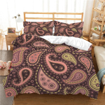 3D Paisley mustriga kodu voodipesukomplekt Exotic Collection voodipesu kattega padjap&uuml;&uuml;r 2/3 t&uuml;kki AU180 * 210 &uuml;he-/kahe magamistoaga kaunistus DE 100x135cm