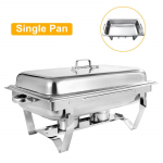 11-liitrine kokkupandav roostevabast terasest ruudukujuline puhveti ahjun&otilde;ude komplekt mahuti toidusoojendaja toitlustamiseks Rootsi laua komplekt Ristk&uuml;likukujuline h&otilde;&otilde;rumisn&otilde;u Simgle Pan