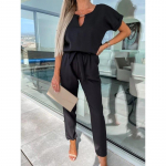 Casual V-kaelusega riided, rihmaga, t&ouml;&ouml;korras naiste kombinesoon, 2023. aasta pliiatsp&uuml;ksid naistele One Pieces bodysuits, naiste elegantsed kombinesoonid 28305 S must