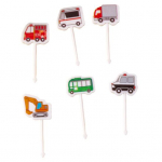 6 tk Fruit Fork Cartoon BPA-vaba korduvkasutatav libisemiskindel, kergesti puhastatav mitmeotstarbeline plastikauto koala A