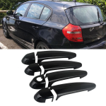 4 tk/komplekt l&auml;ikivad mustad uksek&auml;epideme katte trimmid BMW E87 E90 E91 E92 E93 F30 X1 X2 X3 X4 X6 ABS plastautole gray