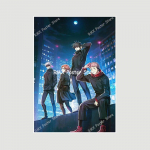 Jujutsu Kaisen valgest paberist plakatid jaapani klassikalise anime tr&uuml;kised Kodukaunistus Maalimine Seinakleebised Elutoa baari sisustus 42x30cm