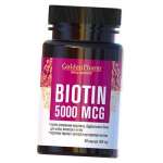 Biotiin, Biotin 5000, Golden Pharm 60 k&ouml;&ouml;giviljakapslit (36519004) 60vcaps