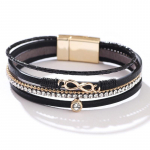 K&auml;ev&otilde;ru Bohemian mitmekihiline ristarmastus teemantidega avatud nahast k&auml;ev&otilde;ru