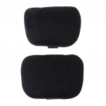 2 tk 29x19cm universaalne auto peatoe S-klassi &uuml;lipehme padja seemisnahast kangas Mercedese/Benzi/Maybachi seljapadjale must