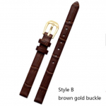 Ehtsast nahast k&auml;ev&otilde;ru Naiste Moodne kellarihm K&auml;ekellad Mini Rihm 6mm 8mm 10mm 12mm 14mm V&auml;ike kellarihm punane 14mm