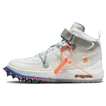 Off-White x Nike Air Force 1 Mid Valged Unisex Tossud L&auml;bipaistvad DO6290-100 36.5