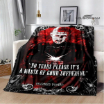 hellraiser horror print tekk pikniku tekk &otilde;huke tekk flanell pehme ja mugav kodu reisi vooditekk s&uuml;nnip&auml;eva kingitus 125x150cm