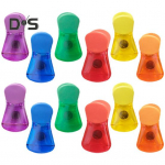 12 tk koti sulgemisklamber, libisemisvastane k&uuml;lmkapi magnetiline kotiklamber Erksav&auml;rviline l&auml;bipaistev toidu s&auml;ilitusklamber koju 12pcs