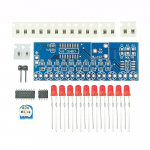 NE555 CD4017 LED vooluvalgusti elektrooniline tootmiskomplekti juhtpaneeli moodul kondensaatori ostsillaatori kella signaali DIY elektrooniline komplekt