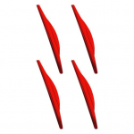 4 tk autos&otilde;iduki ukse serva kokkup&otilde;rkevastase kriimustusvastase kaitsekatte riba kleebised punane