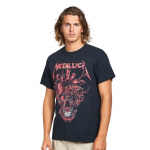 Metallica Heart Skull must Unisex T-s&auml;rk S