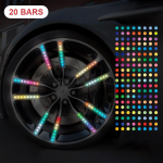 SEAMETAL 20 TK DIY autoratta rummu helkurtriibud Rainbrow murdepunkti hoiatuskleebis Kleebis helkurteip autotarvikutele 20pcs mitmev&auml;rviline