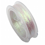 8M/1Pack Rainbow 3mm Kalanahk Gofreeritud v&auml;lgupaelad Gliss Glow Flash Iriscent Flashbou s&uuml;nteetilised k&auml;rbse sidumismaterjalid 8M