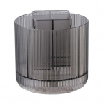 Mitme kambriga lauapliiatsihoidja, suure mahutavusega 360 kraadi p&ouml;&ouml;rlev l&auml;bipaistev kosmeetikakarp meigipintslite jaoks Huulepulga-silmapliiats hall